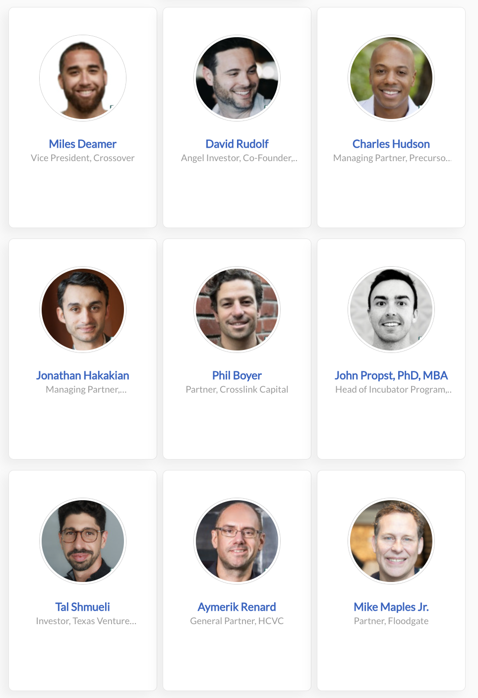 Investor Directory founders network